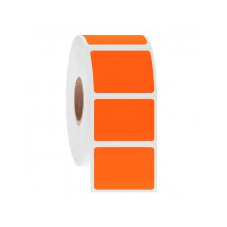 Ga International NitroTag Cryogenic Barcode Labels, 1.25x0.875, 3" Core, Orange, 1000 Labels 247188O